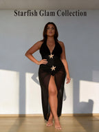 Starfish Glam Collection 2-Piece Swimwear with Sheer Maxi Skirt