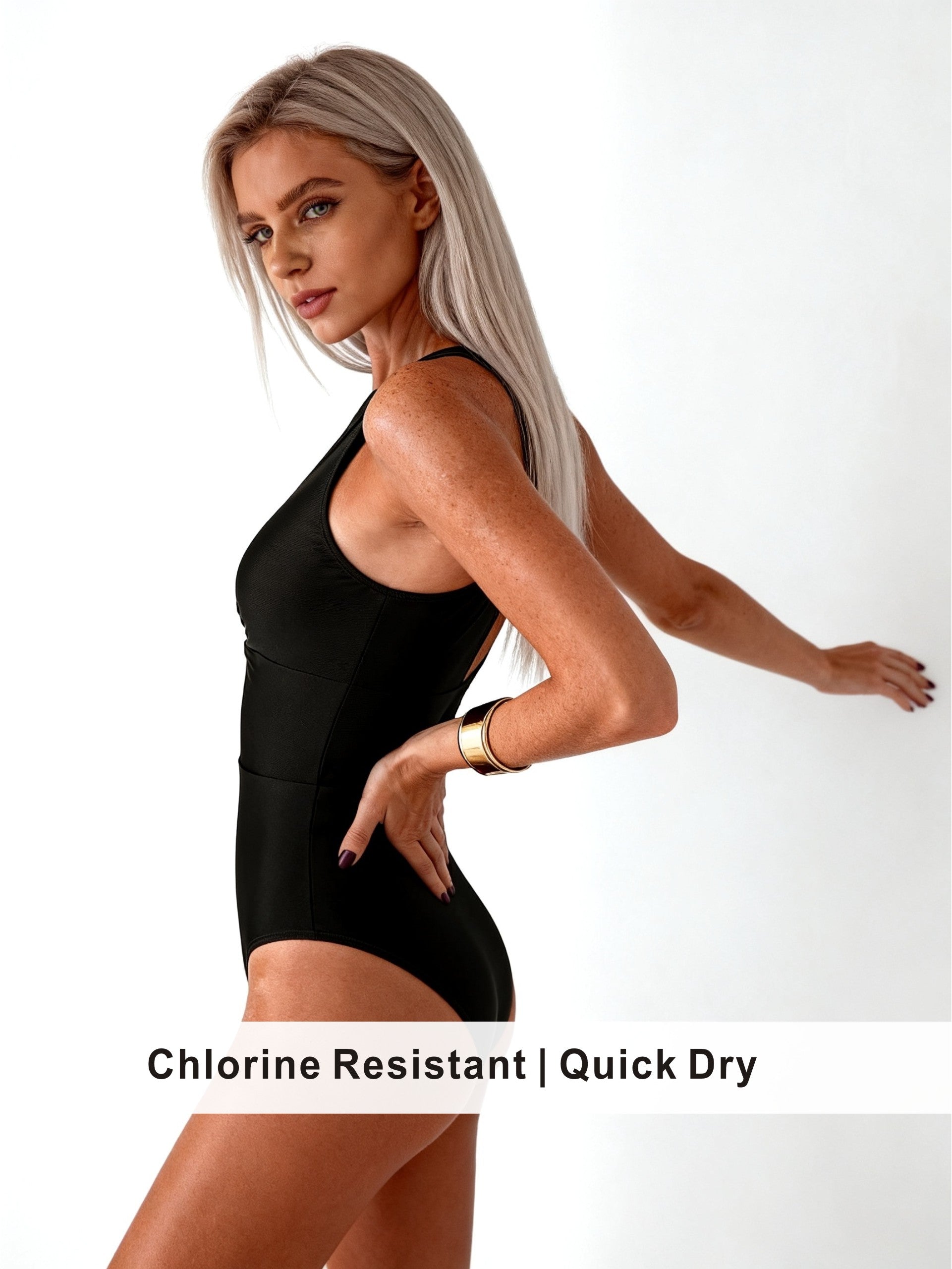 Minimalist Ribbed One-Shoulder Bathing Suit