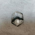 Natural Green Phantom Quartz Hexagon Pendant, Landscape Inclusion Crystal Pendant Healing Meditation Crystal Jewelry for Women Men