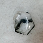 Natural Green Phantom Quartz Hexagon Pendant, Landscape Inclusion Crystal Pendant Healing Meditation Crystal Jewelry for Women Men