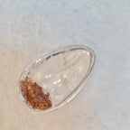 Natural Red Phantom Quartz Teardrop Pendant, Inside Carved Nine-Tailed Fox Crystal Healing Necklace for Women