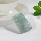 Natural Burmese Light Blue‑Green Grade‑A Jadeite Hand‑Carved Landscape Plaque Pendant, Traditional Chinese Mountain‑River Scenery Jade Necklace Charm for Men Women